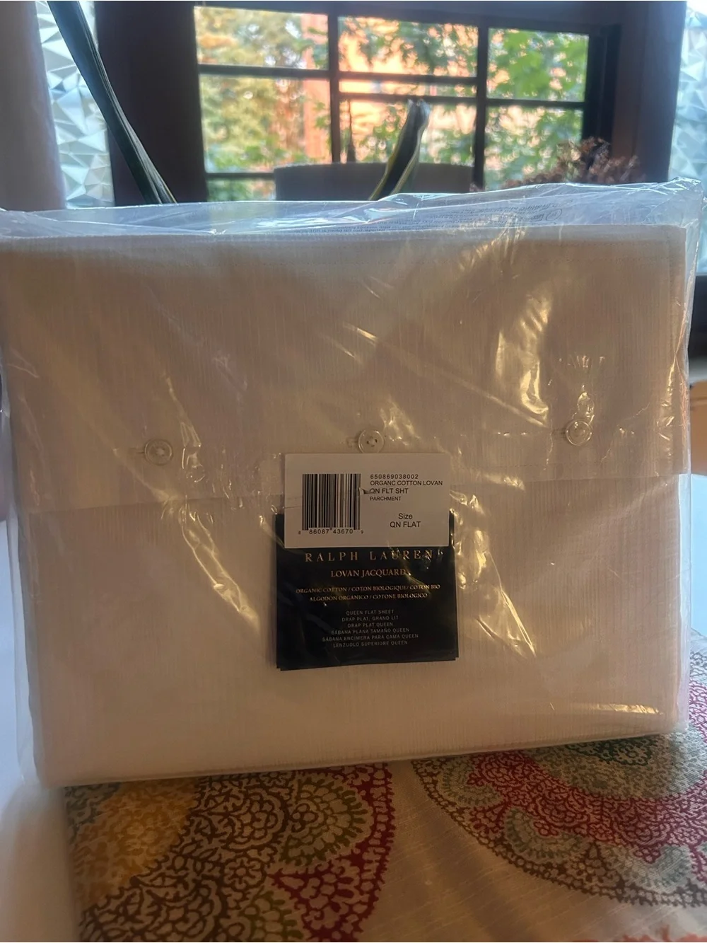 Ralph Lauren White Jacquard Pillow Shams - Set of 2